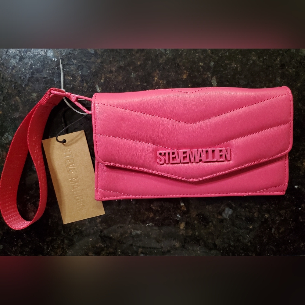 Steve Madden Pink Wristlet Clutch